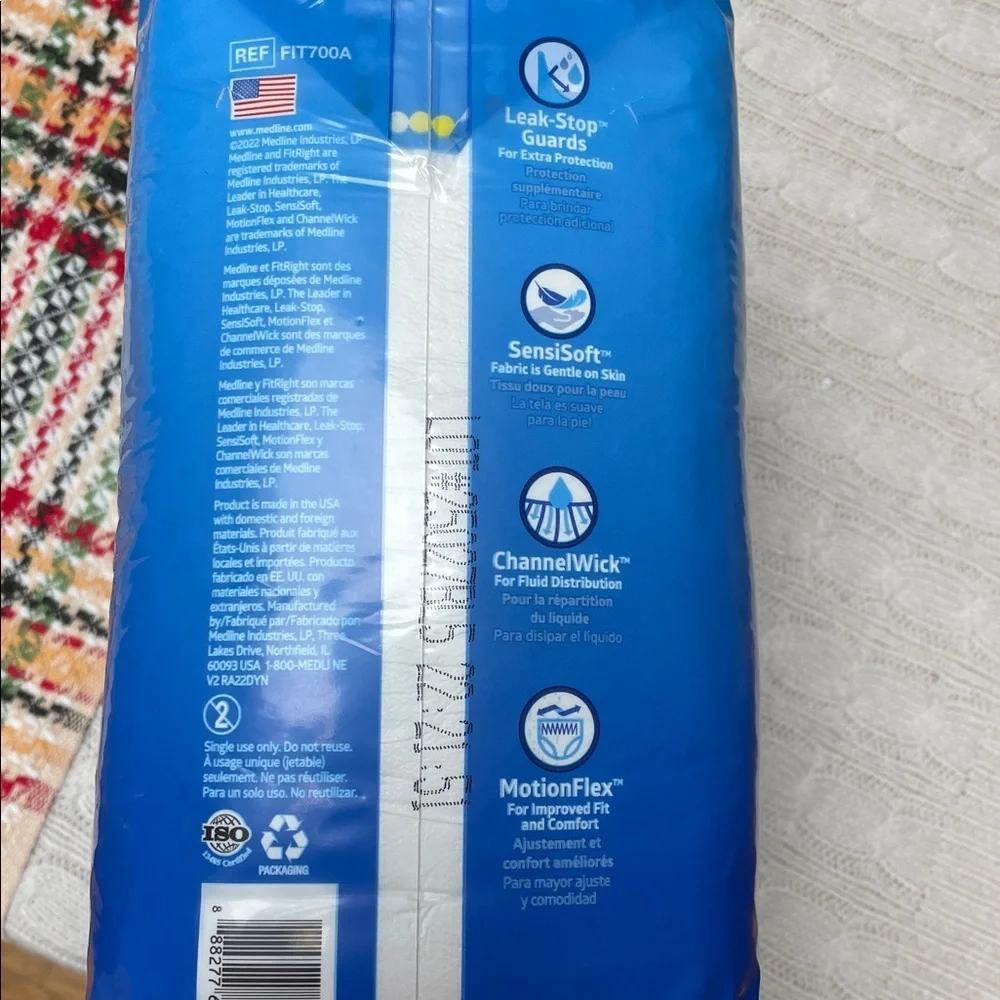 NEW FitRight Ultra Unisex Underwear - 2XL 20 pairs Motion Flex, ChannelWick